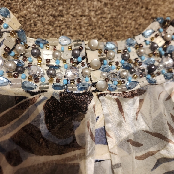 Cache Size 6 Dressy Halter Style Tank Top Blouse - Picture 13 of 13